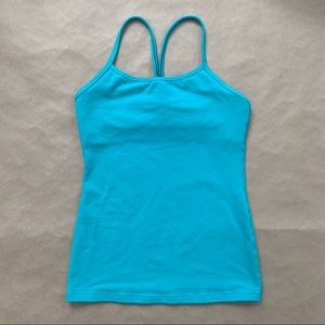 GREEN lululemon Power Y tank size 6